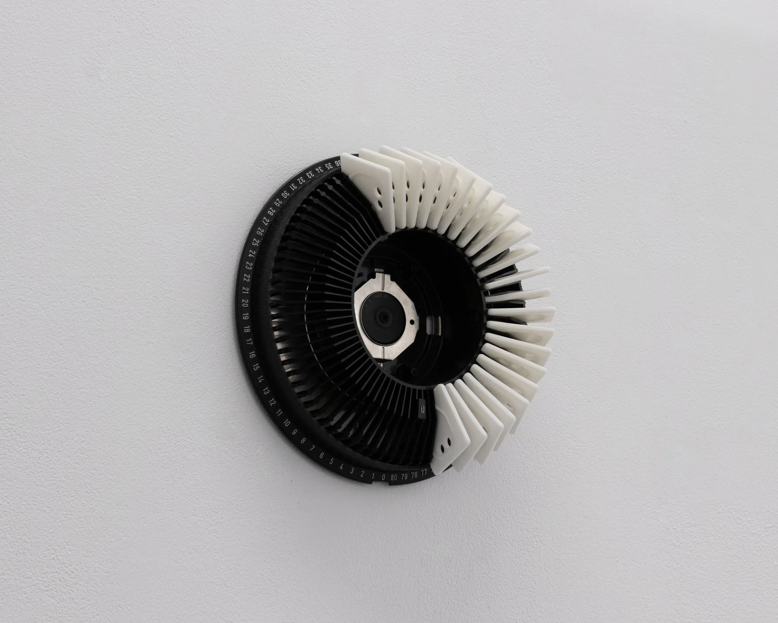 part of the Recital installation: Hand-remote - 3D print, Kodak Carousel projector remote, speaker cable
